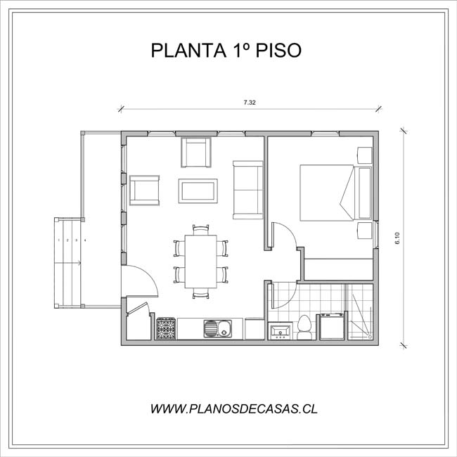 Plano de Plano Casa Rupanco