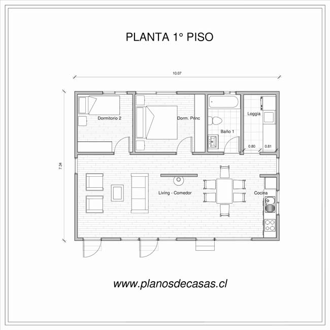 Plano de Plano Casa Almeria