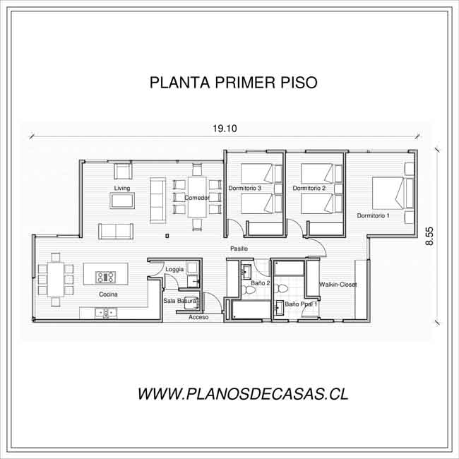 Plano de Plano Casa Benjamin