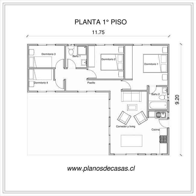 Plano de Plano Casa Ancoa