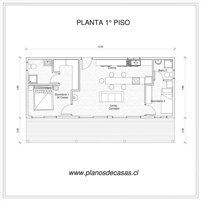 Plano de Plano Casa Celan