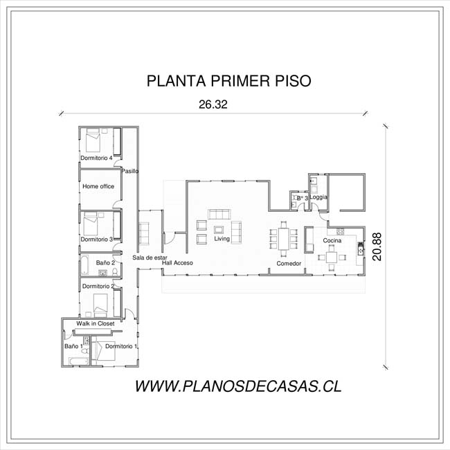 Plano de Plano Casa Kendal
