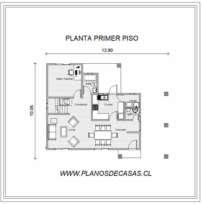 Plano de Plano Casa Vilos