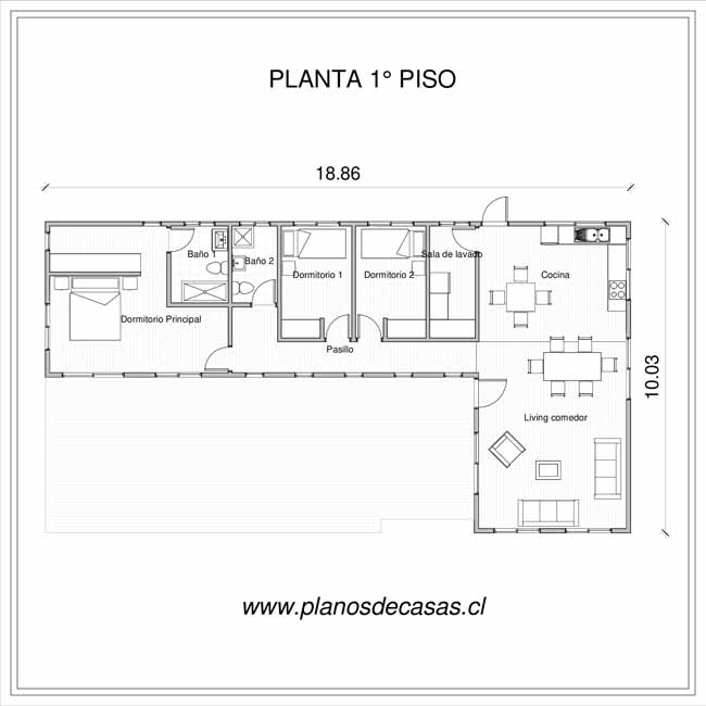 Plano de Plano Casa Tagua
